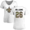 Women's P.J. Williams Name & Number Slim Fit T-Shirt - White