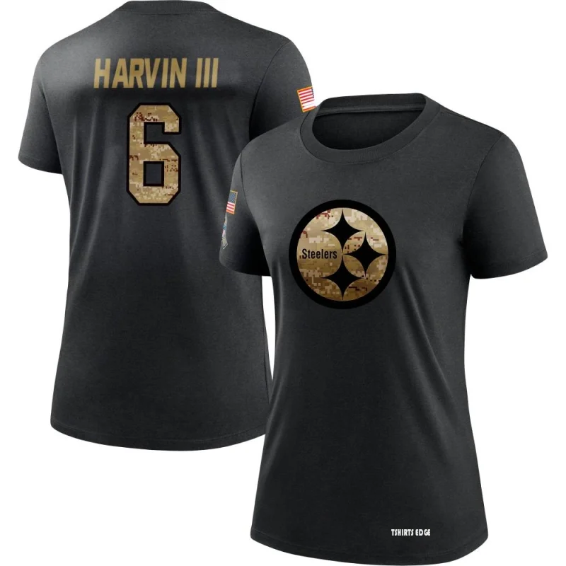 Women's Pressley Harvin III 2020 Salute To Service Performance T-Shirt -  Black - Tshirtsedge