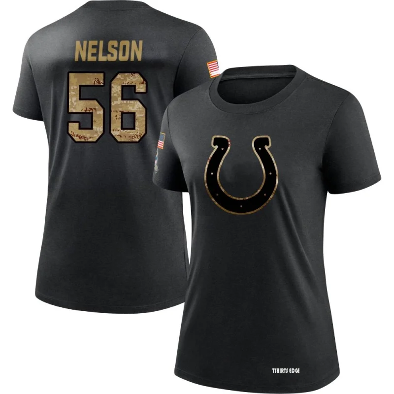 Women's Quenton Nelson 2020 Salute To Service Performance T-Shirt - Black -  Tshirtsedge