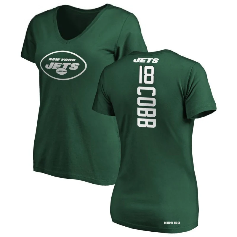 Tshirtsedge Women's Randall Cobb Backer Slim Fit T-Shirt - Green