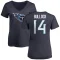 Women's Randy Bullock Name & Number Slim Fit T-Shirt - Navy