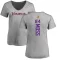 Women's Randy Moss Backer V-Neck T-Shirt - Ash