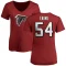 Women's Rashaan Evans Name & Number Slim Fit T-Shirt - Red