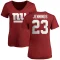 Women's Rashad Jennings Name & Number Slim Fit T-Shirt - Red