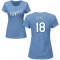 Women's Raul Ibanez Name & Number T-Shirt - Light Blue