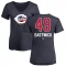 Women's Rawly Eastwick Name and Number Banner Wave V-Neck T-Shirt - Navy