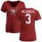 Women's Ray-Ray McCloud III Name & Number Slim Fit T-Shirt - Red