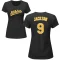 Women's Reggie Jackson Name & Number T-Shirt - Black