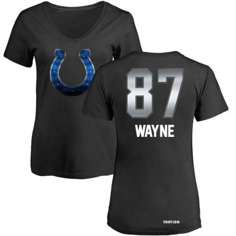 Women's Reggie Wayne Midnight Mascot T-Shirt - Black - Tshirtsedge