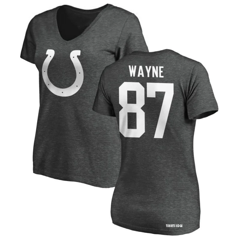 Reggie Wayne Name & Number T-Shirt - White - Tshirtsedge