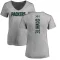 Women's Reggie White Backer V-Neck T-Shirt - Ash