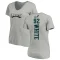 Women's Reggie White Backer V-Neck T-Shirt - Ash