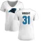 Women's Rejzohn Wright Name & Number Slim Fit T-Shirt - White