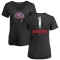 Women's Richie Ashburn Midnight Mascot V-Neck T-Shirt - Black