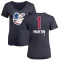 Women's Richie Martin Name and Number Banner Wave V-Neck T-Shirt - Navy