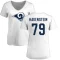 Women's Rob Havenstein Name & Number Slim Fit T-Shirt - White