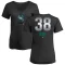 Women's Robbie Ray Midnight Mascot V-Neck T-Shirt - Black