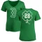 Women's Robbie Ross Jr. Dubliner Name & Number V-Neck T-ShirtKelly - Green