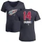 Women's Robby Fabbri Name and Number Banner Wave V-Neck T-Shirt - Navy