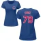 Women's Robert Stock Name & Number T-Shirt - Royal