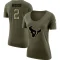 Women's Robert Woods Legend Salute to Service Scoop Neck T-Shirt - Olive