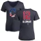 Women's Roberto Alomar Name and Number Banner Wave V-Neck T-Shirt - Navy