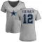 Women's Roger Staubach Name & Number T-Shirt - Ash