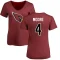 Women's Rondale Moore Name & Number Slim Fit T-Shirt - Maroon