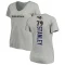 Women's Ronnie Stanley Backer V-Neck T-Shirt - Ash