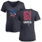 Women's Rony Garcia Name and Number Banner Wave V-Neck T-Shirt - Navy