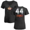 Women's Roy Oswalt Midnight Mascot V-Neck T-Shirt - Black