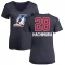 Women's Rui Hachimura Name and Number Banner Wave V-Neck T-Shirt - Navy