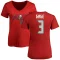 Women's Russell Gage Name & Number Slim Fit T-Shirt - Red