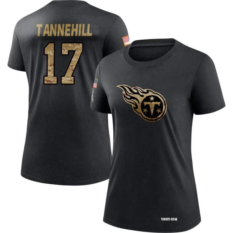 Women's Ryan Tannehill 2020 Salute To Service Performance T-Shirt - Black -  Tshirtsedge