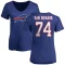 Women's Ryan Van Demark Name & Number Slim Fit T-Shirt - Royal