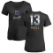 Women's Salvador Perez Midnight Mascot V-Neck T-Shirt - Black