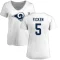 Women's Sam Ficken Name & Number Slim Fit T-Shirt - White