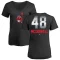 Women's Sam Mcdowell Midnight Mascot V-Neck T-Shirt - Black