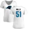 Women's Sam Mills Name & Number Slim Fit T-Shirt - White