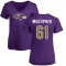 Women's Sam Mustipher Name & Number Slim Fit T-Shirt - Purple