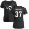 Women's Sam Shields Name & Number Slim Fit T-Shirt - Black