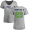 Women's SaRodorick Thompson Jr. Name & Number Slim Fit T-Shirt - Ash