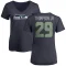 Women's SaRodorick Thompson Jr. Name & Number Slim Fit T-Shirt - Navy