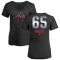 Women's Satchel Paige Midnight Mascot V-Neck T-Shirt - Black