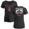 Women's Satchel Paige Midnight Mascot V-Neck T-Shirt - Black