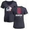 Women's Sean Behrens Name and Number Banner Wave V-Neck T-Shirt - Navy