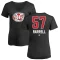 Women's Sean Farrell Name and Number Banner Wave V-Neck T-Shirt - Black