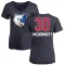 Women's Sean McDermott Name and Number Banner Wave V-Neck T-Shirt - Navy