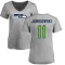 Women's Sebastian Janikowski Name & Number Slim Fit T-Shirt - Ash