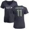 Women's Sebastian Janikowski Name & Number Slim Fit T-Shirt - Navy